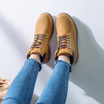 Gevoerde Herfst Winter Schoenen Martin Boots Khaki (maat 36-46)