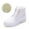 Gevoerde Herfst Winter Schoenen Martin Boots Wit (maat 36-41)