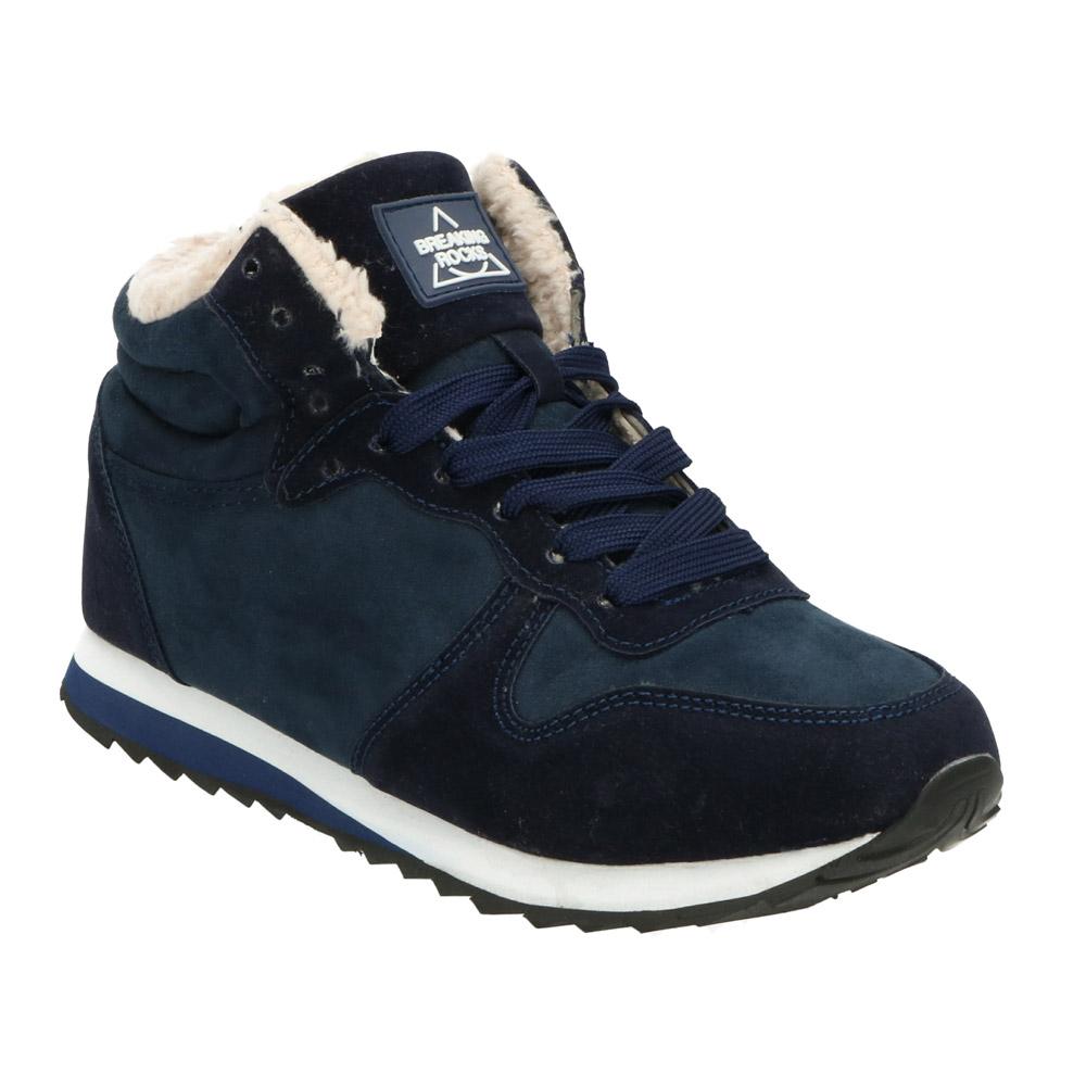 Breaking Rocks Gevoerde Unisex Sneakers - Zwart