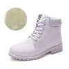 Gevoerde Herfst Winter Schoenen Martin Boots Grijs (maat 36-41)