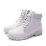 Gevoerde Herfst Winter Schoenen Martin Boots Grijs (maat 36-41)