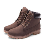 Herfst Winter Schoenen Martin Boots Bruin (maat 36-46)