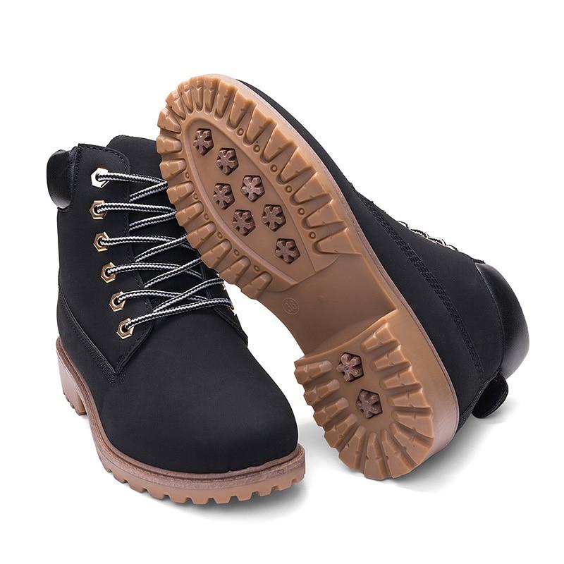 Herfst Winter Schoenen Martin Boots Zwart (maat 36-46)